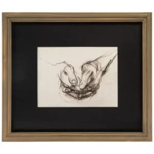 In His Hands Framed Print